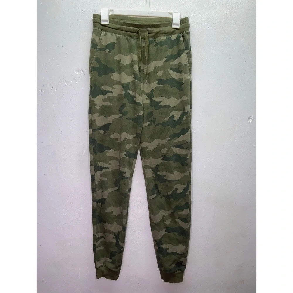 Old Navy Camo Sweatshirt Joggers Matching Set Green Camouflage Women's S Tall